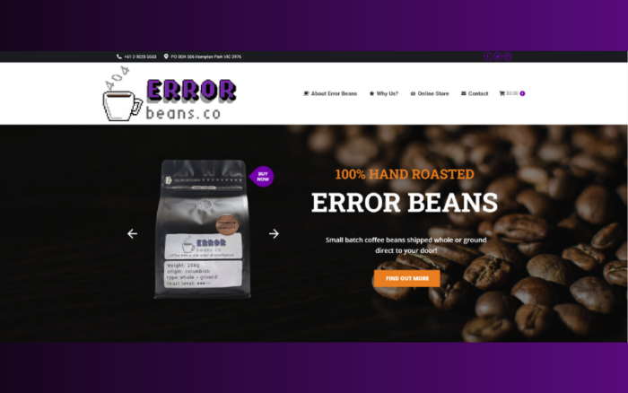 ErrorBeans – Website